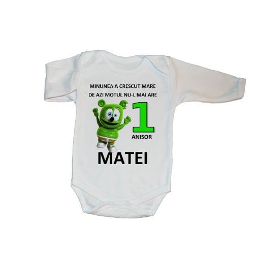 Body-personalizat-1-an-Gummy-Bear Set tricouri personalizate familie GummyBear