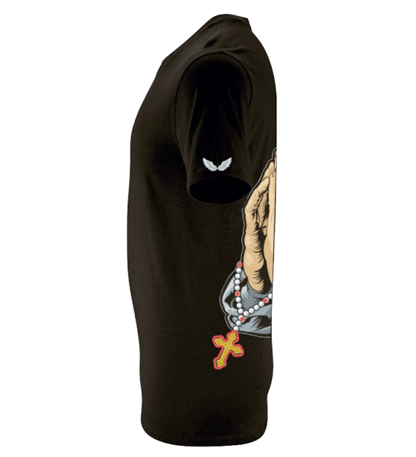 Tricou ake lateral 4 Tricou negru ,,deus ubique est,,