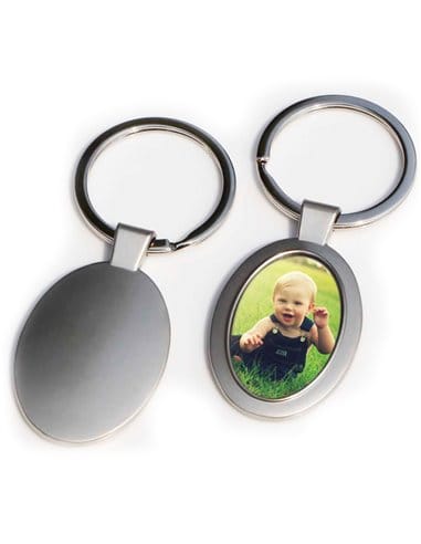breloc metalic oval brelocuri