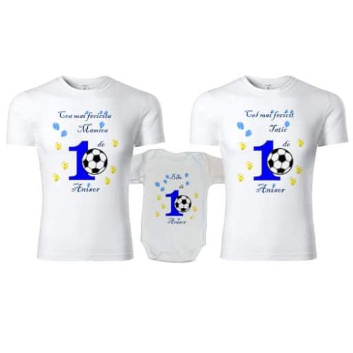 Set tricouri personalizate familie 1st year minge de fotbal