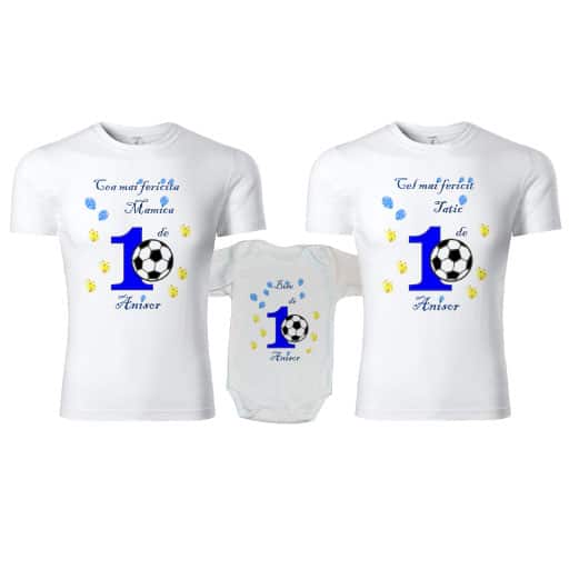 set-tricouri-personalizate-familie-1st-year-minge-fotbal Set tricouri personalizate familie 1st year minge de fotbal