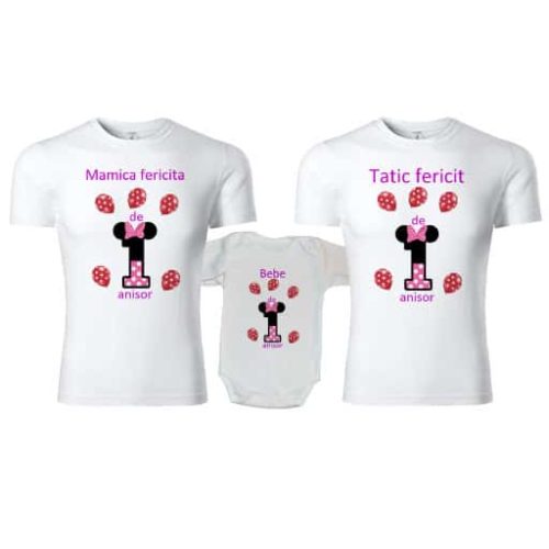 Set tricouri personalizate familie 1st year mov