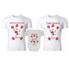 Set tricouri personalizate familie 1st year rosu
