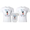 Set tricouri personalizate familie 1st year stelute colorate