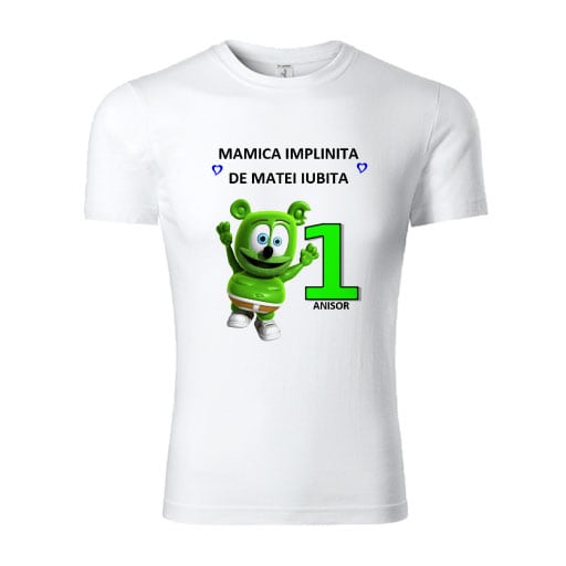 tricou-mama-personalizat-1-an-Gummy-Bear Set tricouri personalizate familie GummyBear