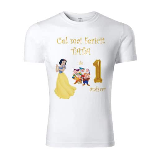 tricou-personalizat-1-an-alba-ca-zapada-_tata Set tricouri personalizate familie 1st year Alba ca Zapada
