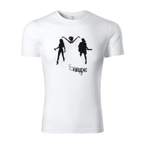 Tricou personalizat Bride alb-negru