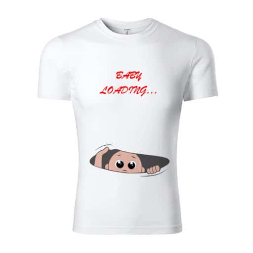 tricou-personalizat-gravida-baby-loading-rosu Tricou personalizat gravida - baby loading - rosu
