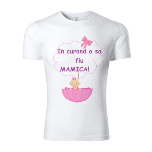 Tricou personalizat gravida fetita - umbrela