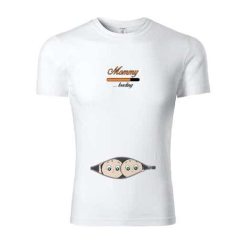Tricou personalizat gravida - mommy loading