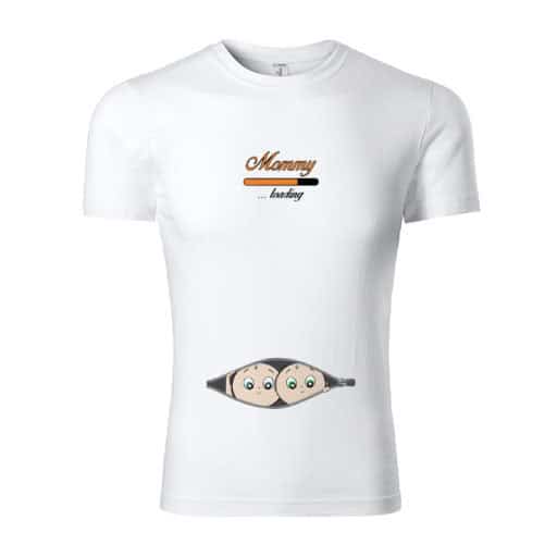 tricou-personalizat-gravida-mommy-loading Tricou personalizat gravida - mommy loading