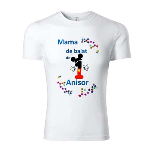 tricou-personalizat-mama-1-an-stelute-colorate Set tricouri personalizate familie 1st year stelute colorate