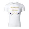 Set 2 tricouri personalizate Save the Date - auriu