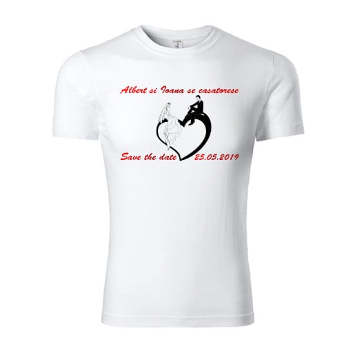 tricou-personalizat-save-the-date-rosu Set 2 tricouri personalizate Save the Date - mov