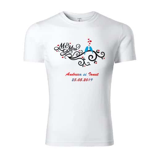 tricou-personalizat-save-the-date-rosu-albastru Set 2 tricouri personalizate Save the Date - mov