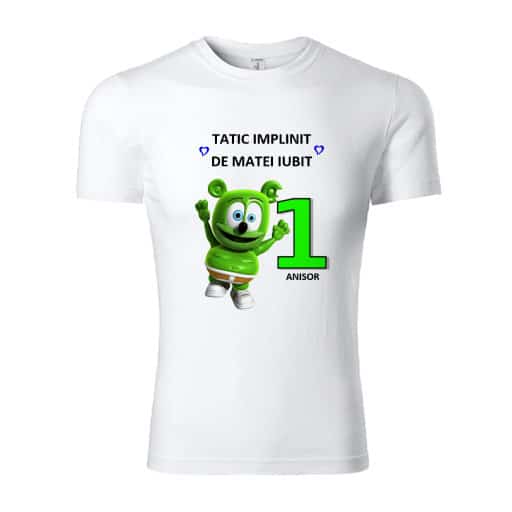 tricou-tata-personalizat-1-an-Gummy-Bear Set tricouri personalizate familie GummyBear
