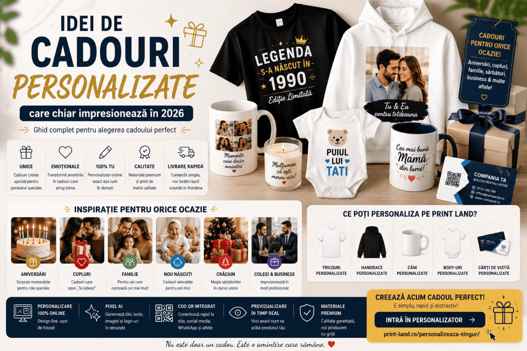 Cadou personalizat pentru orice ocazie, cu design unic și calitate superioară, ideal pentru a impres.