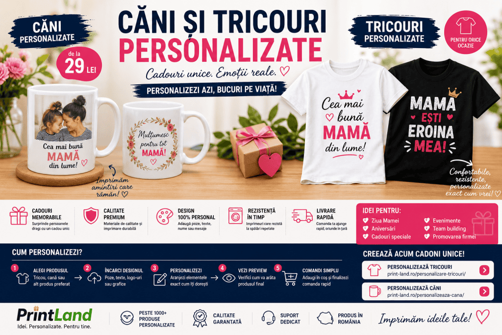 Cana personalizată pentru mamă, cadou unic și emoționant, ideal pentru a arăta iubirea și aprecierea.