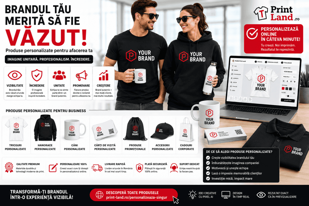 Cum îți poate crește afacerea cu ajutorul produselor personalizate – ghid complet de branding și marketing în 2026